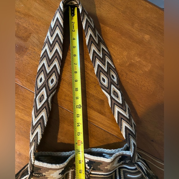 Bohemian Crossbody Bag. Indigenously Handmade by skilled artists. Brown shades. - Picture 13 of 13